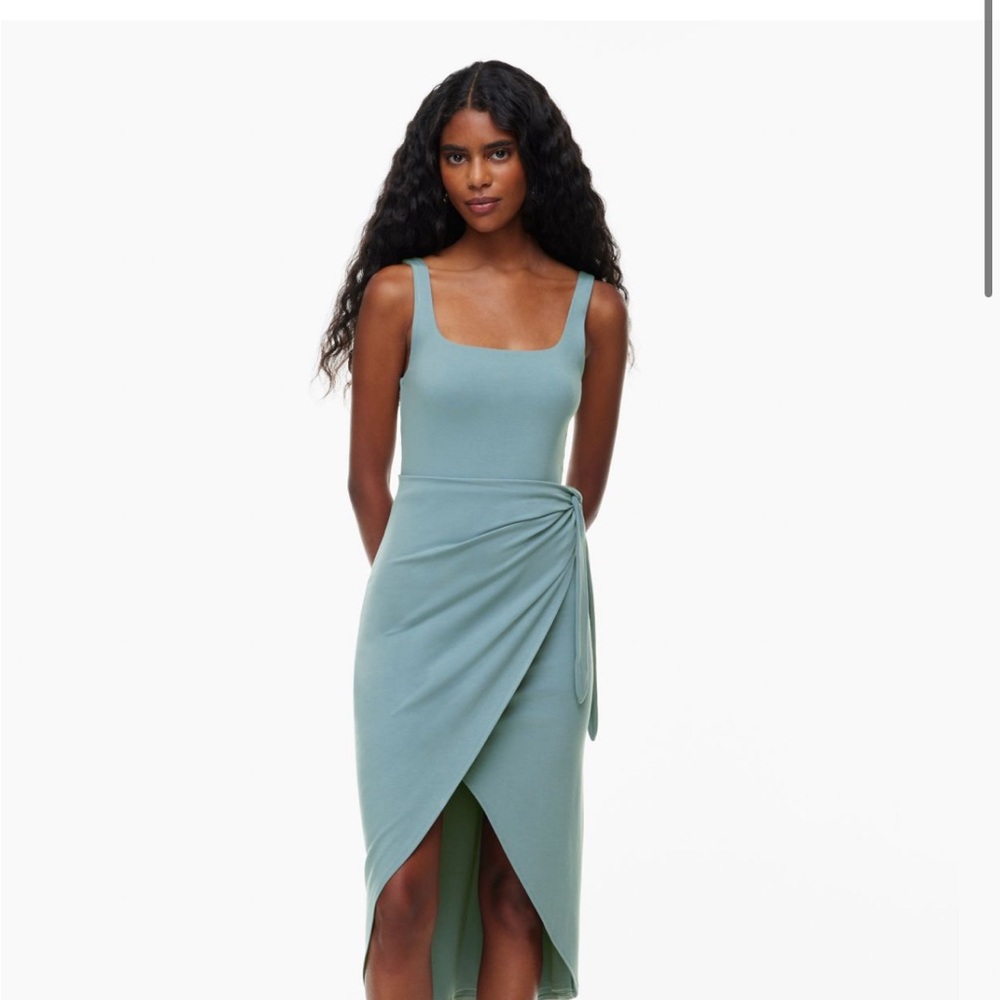 Artizia Light Blue Stretch High-Low Dress